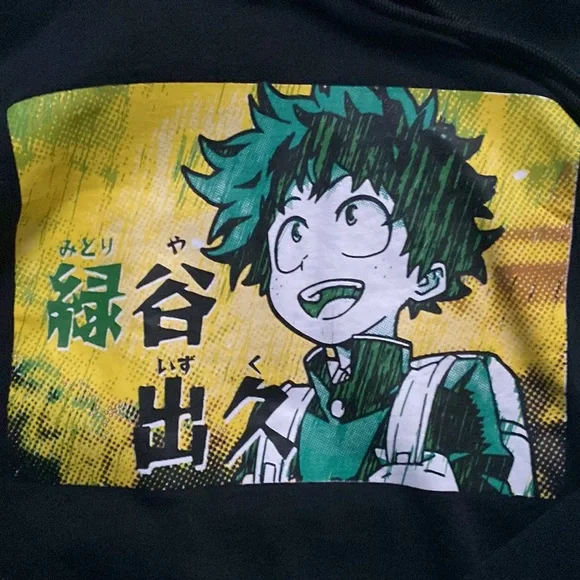 Black Anime Hoodie My Hero Academia - Picture 2 of 4